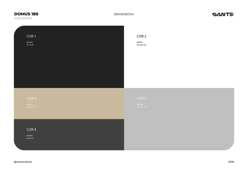 Domus 180, paleta de cores